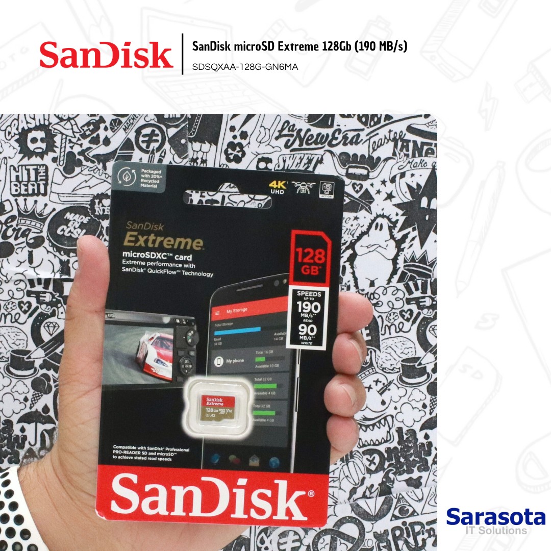 accesorios para electronica - SanDisk microSD Extreme 128Gb 190 MB/s