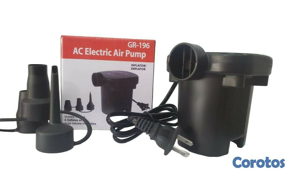 otros electronicos - Bomba de aire eléctrica con 3 boquillas	 1