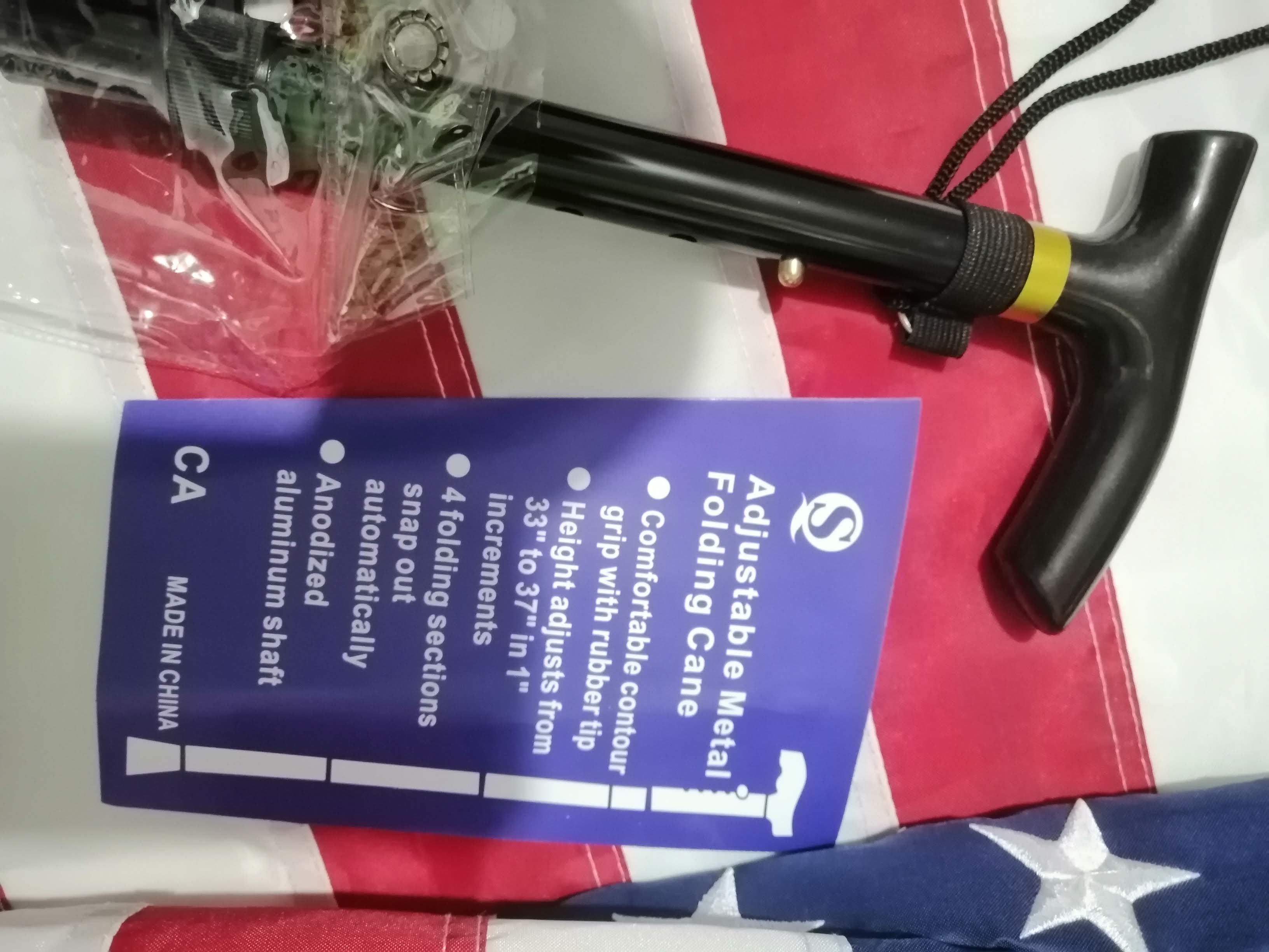 salud y belleza - bastón Plegable, bastón para Caminar para Hombres  0