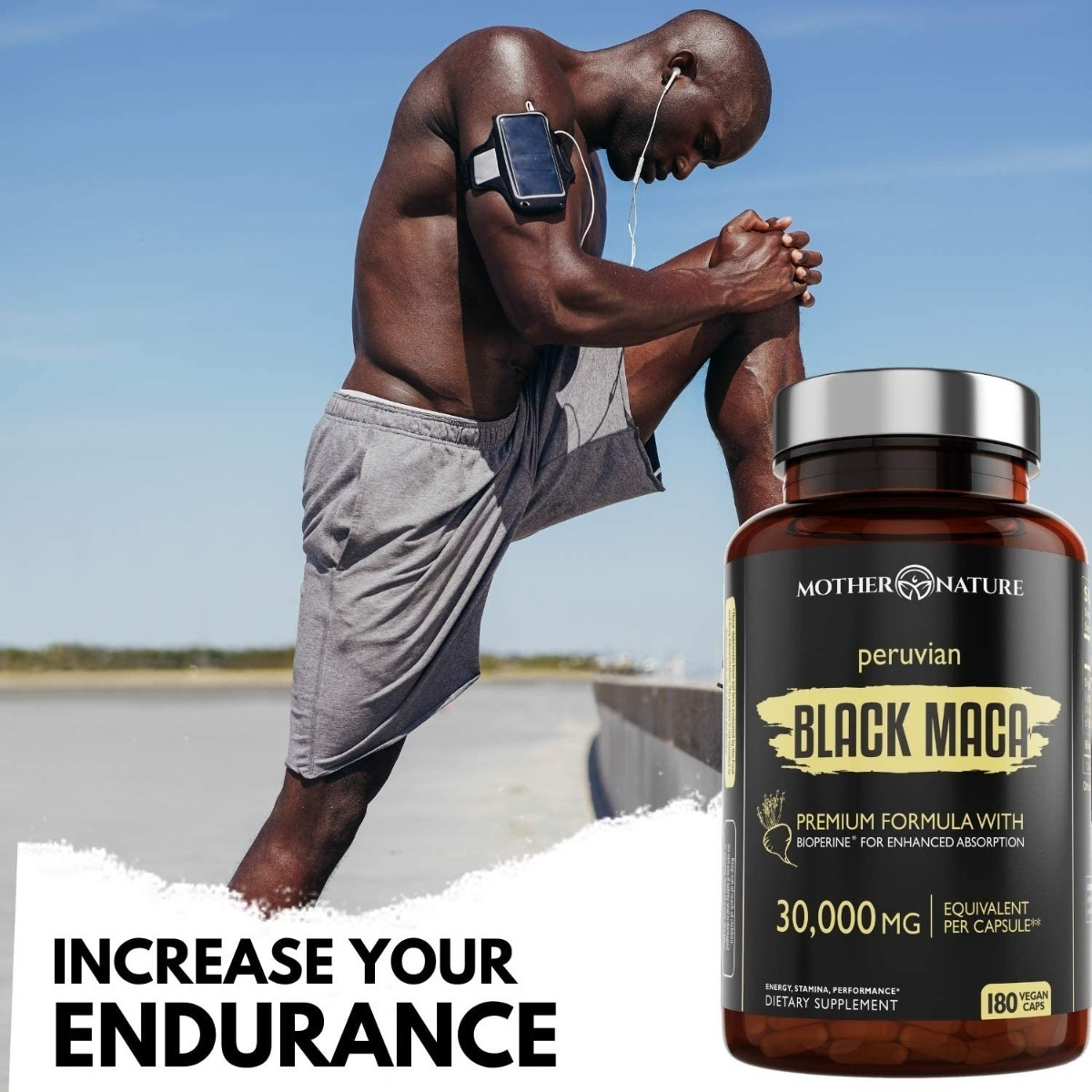 Salud y Equipamiento Médico - Maca Negra Organica 30.000 Mg Hombres Y Mujeres 180 Cap 7