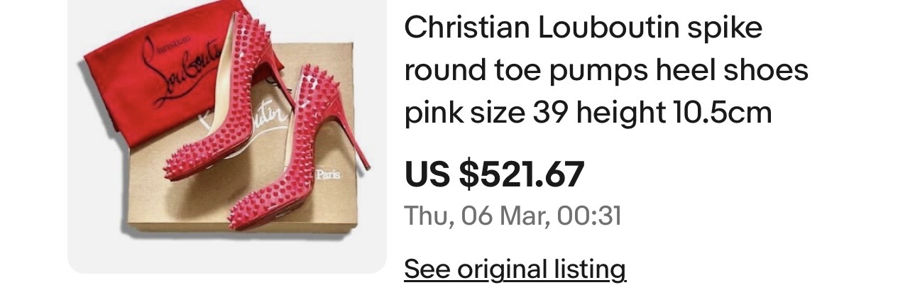 ropa para mujer - Zapatos Christian Louboutin originales  edición limitada 2