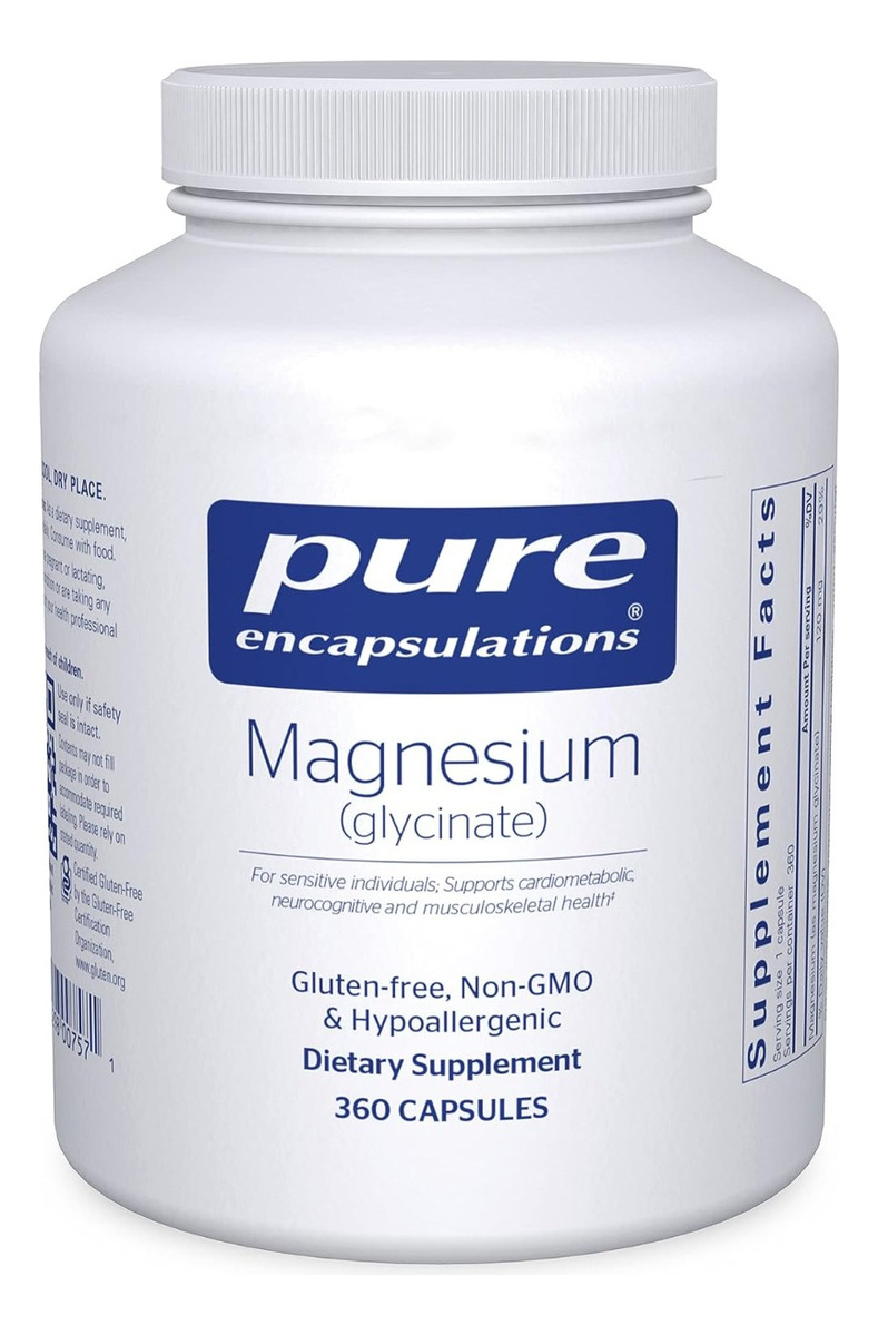 Salud y Equipamiento Médico - Glicinato Magnesio 360cp No-gmo