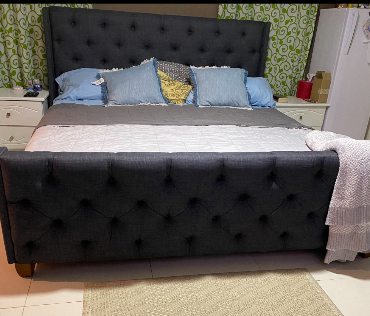 muebles y colchones - Cama King con colchón 0