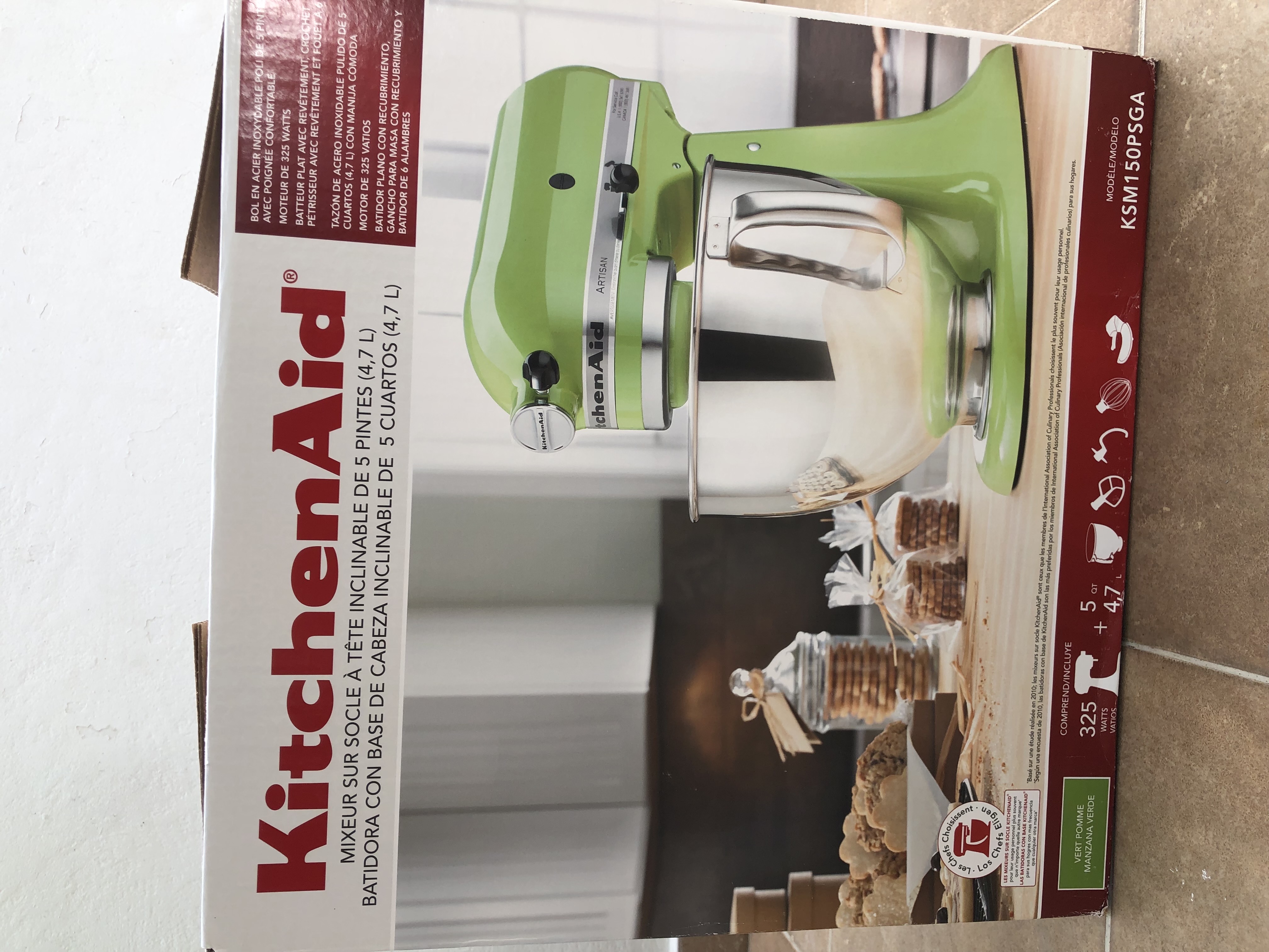 cocina - Batidora mezcladora KitchenAid KSM150PSGA 3