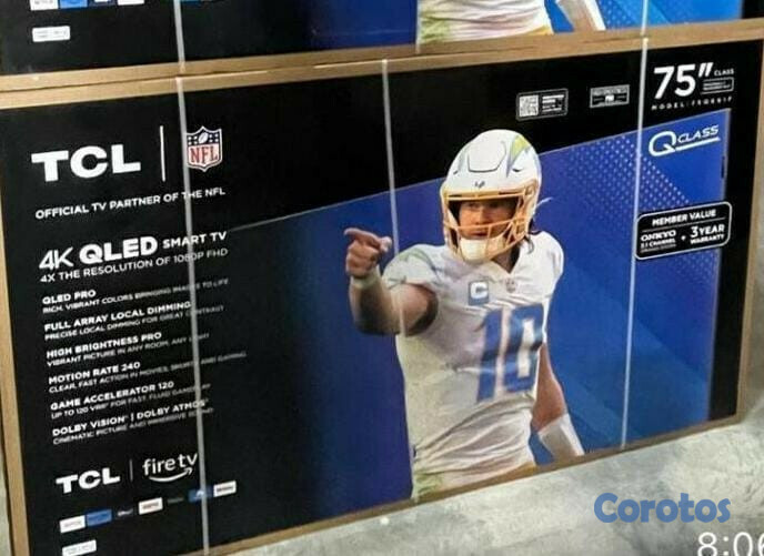 tv - 
SMART TV TCL DE 75 PULGADAS QLED FIRE TV 4K NUEVA
