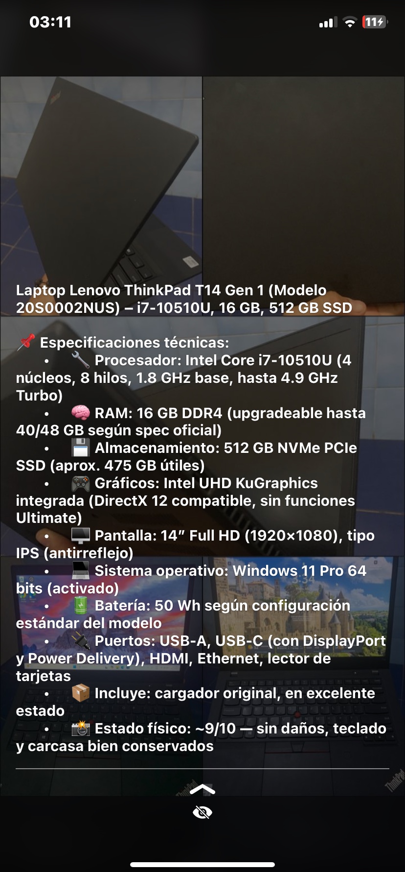 computadoras y laptops - Venta de laptop usada…. esta como nueva!!
Negociable  5