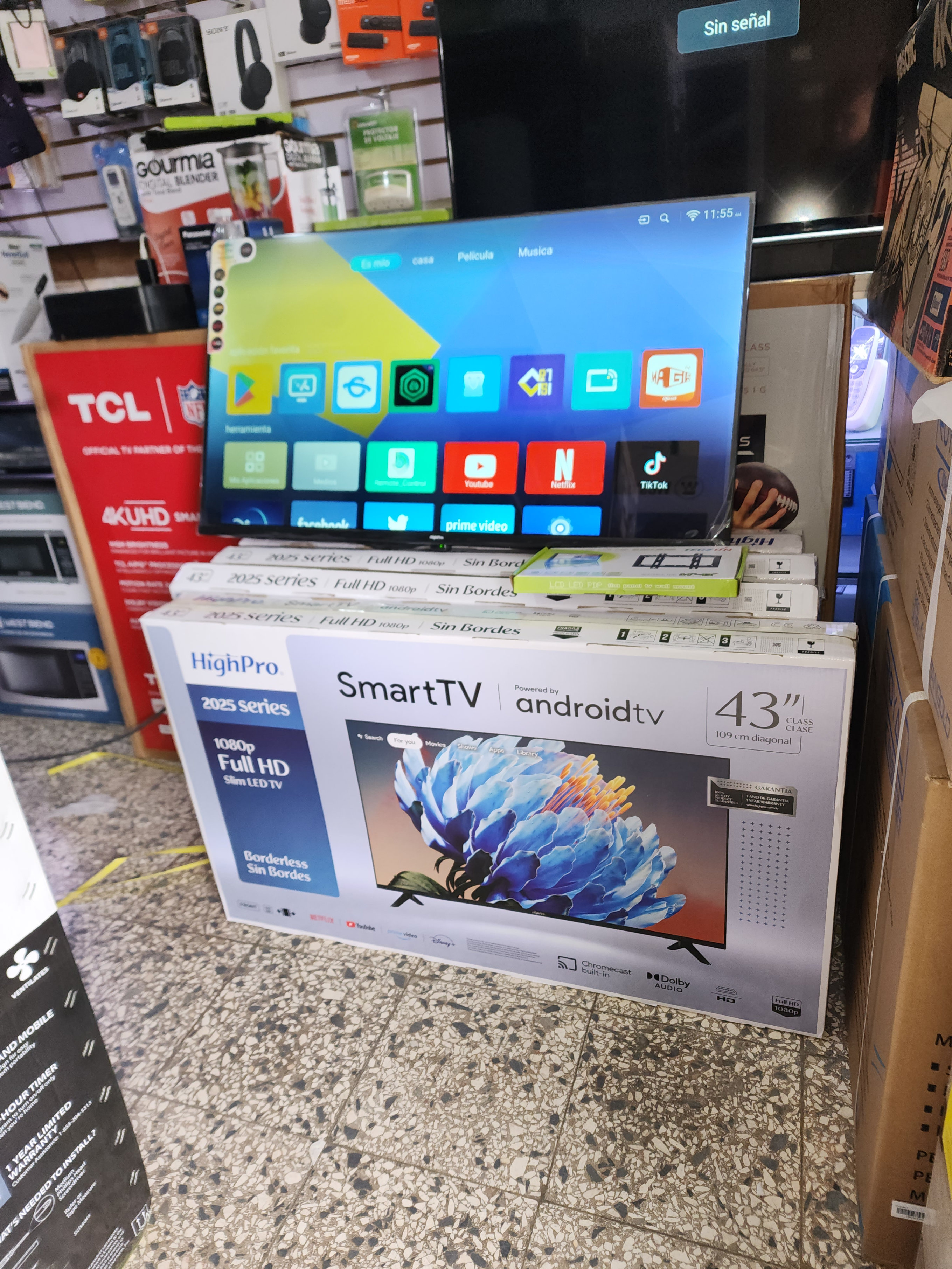 tv - smart tv androidtv HighPro 43 pulgadas gogle