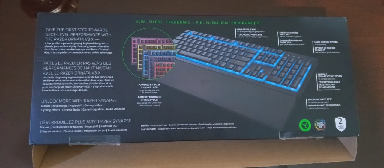accesorios para electronica - Teclado Razer Ornata V3 X 3