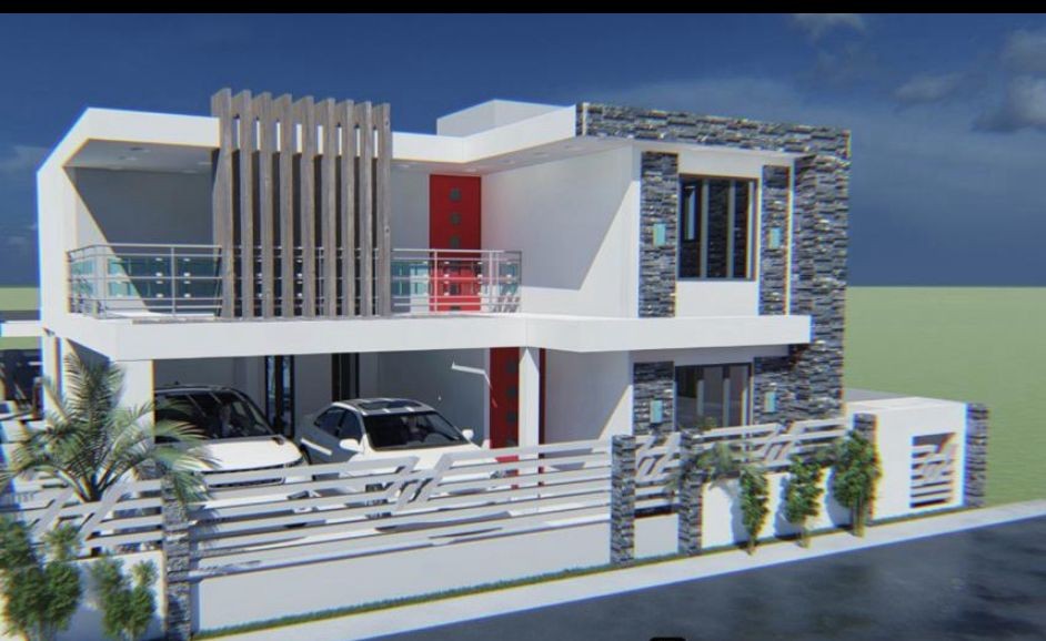 casas - Casa en Proyecto Cerrado con Piscina, Ave. 27 de Febrero  0