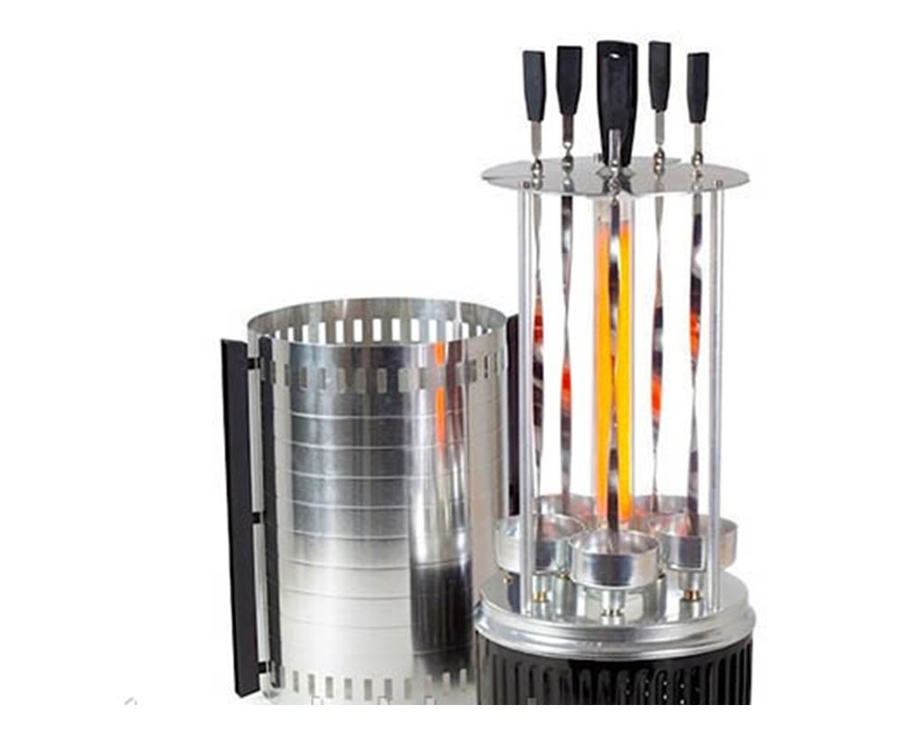 electrodomesticos - Parrilla electrica de pinchos SW-5, 5 tenedor 3