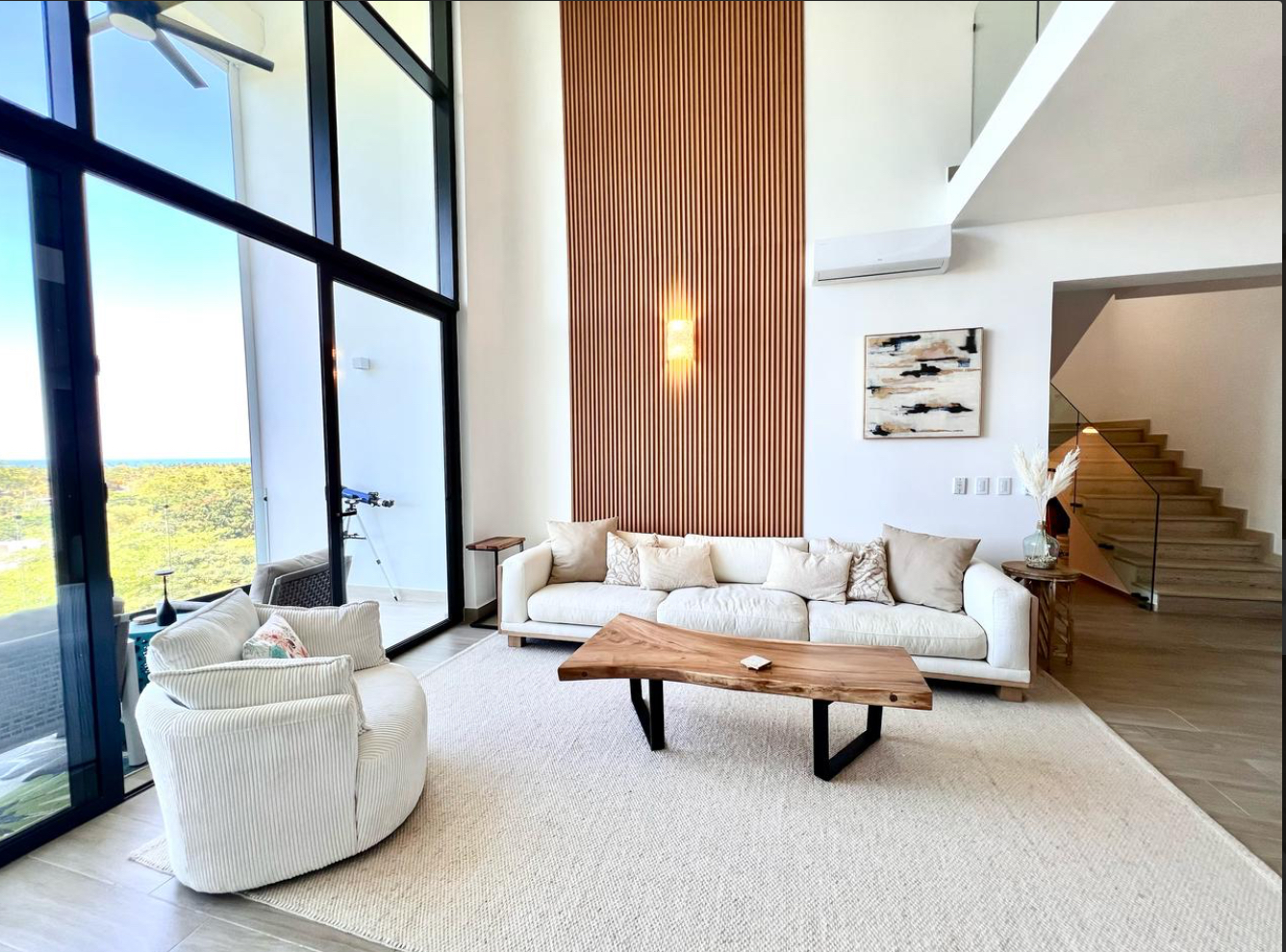 casas vacacionales y villas - Apartamento tipo Loft con Vista al mar 3