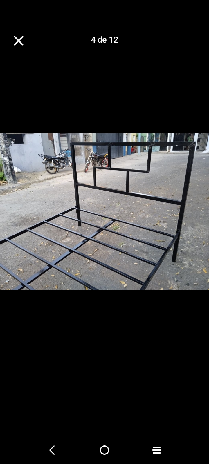 muebles y colchones - gran oferta de bases en hierro  2
