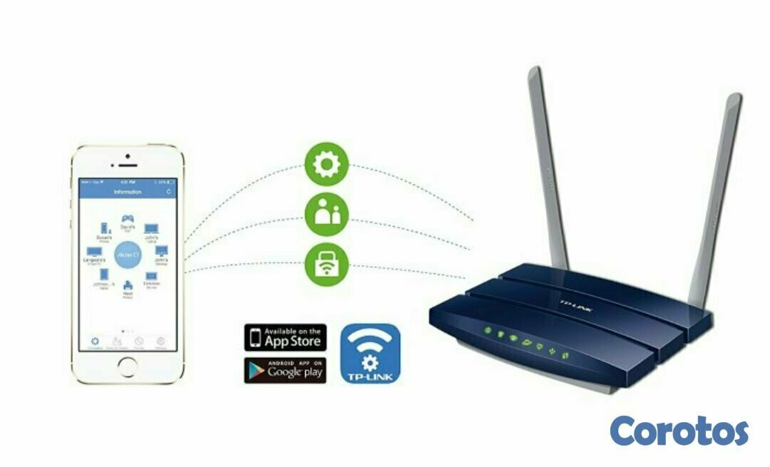 computadoras y laptops - ROUTER WIRELESS TP-LINK ARCHER C50 (US) AC1200, 2.4GHZ/300MBPS, 5.0GHZ/867MBPS 2