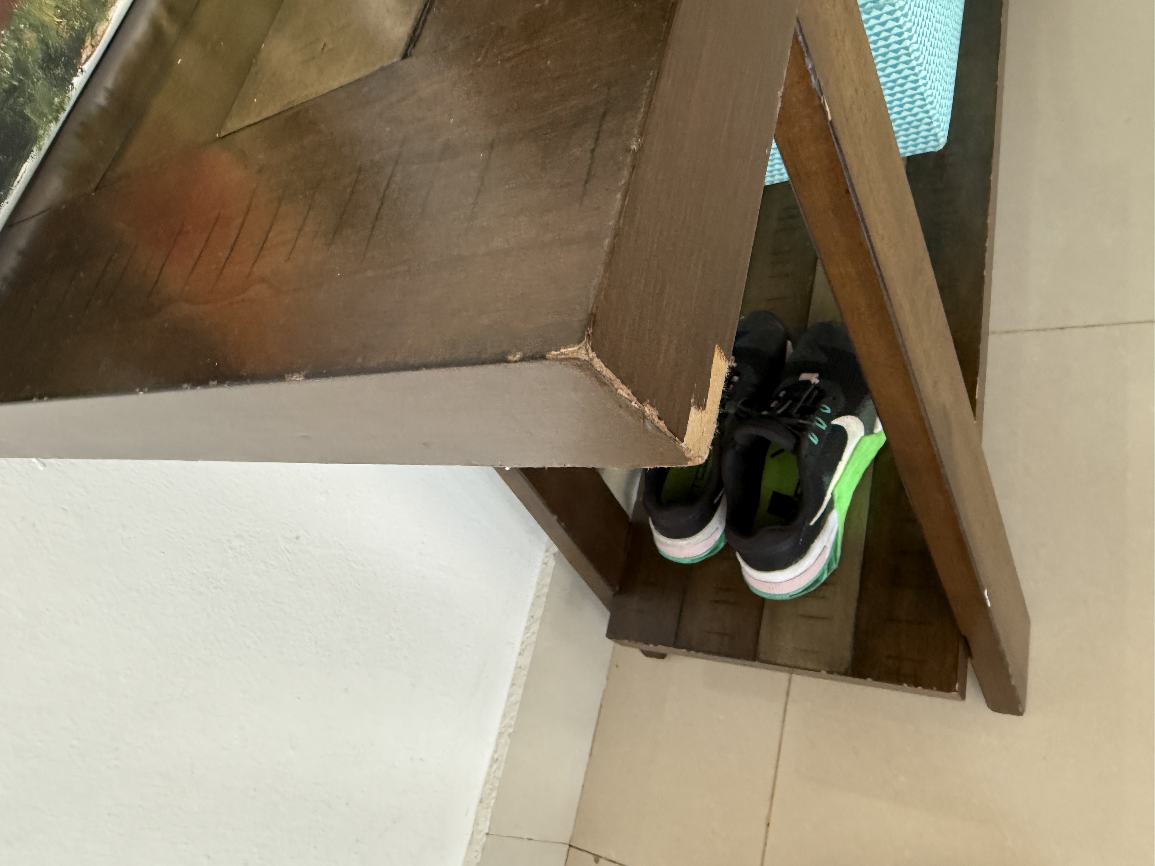 muebles y colchones - SE VENDE SET DE 3 MESAS DE MADERA – CENTRO DE SALA, RECIBIDOR Y ESQUINERA 3