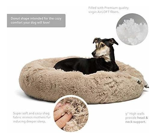 animales y mascotas - Cama En Forma De Dona Afelpada Para Mascotas 1