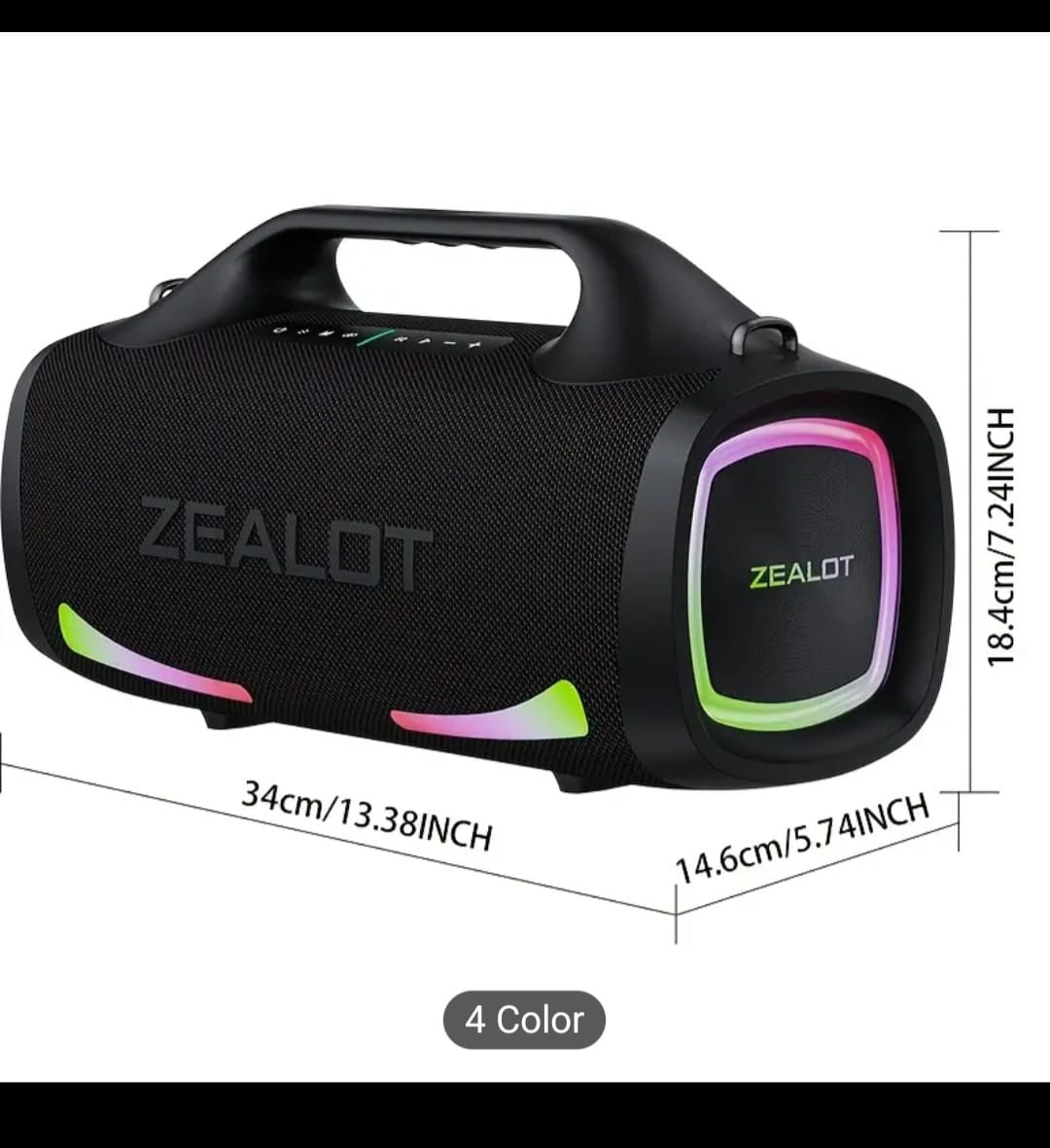 camaras y audio - bocina zealot s79 100wtts 4