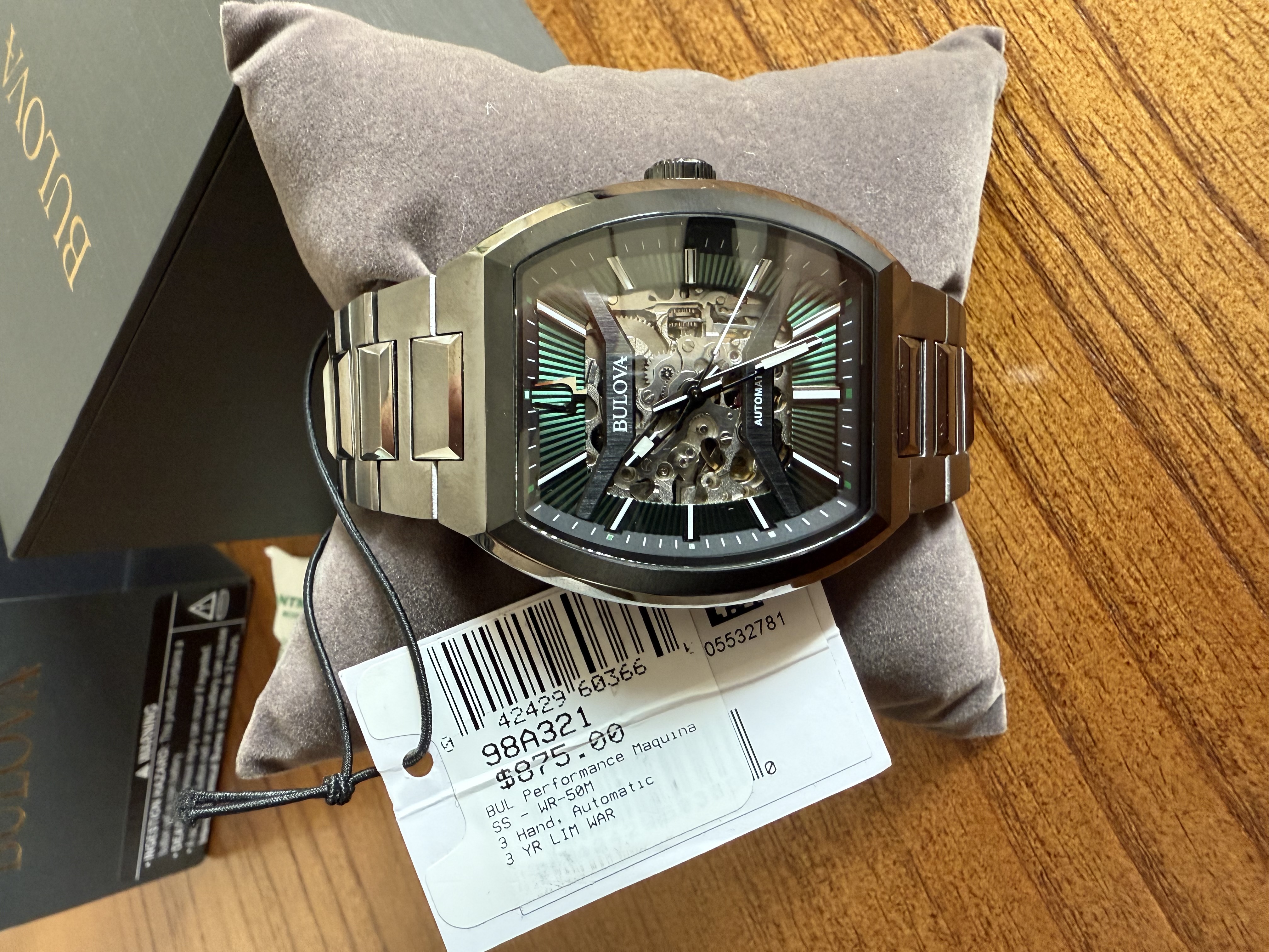 joyas, relojes y accesorios - Reloj Bulova performance maquina automatico