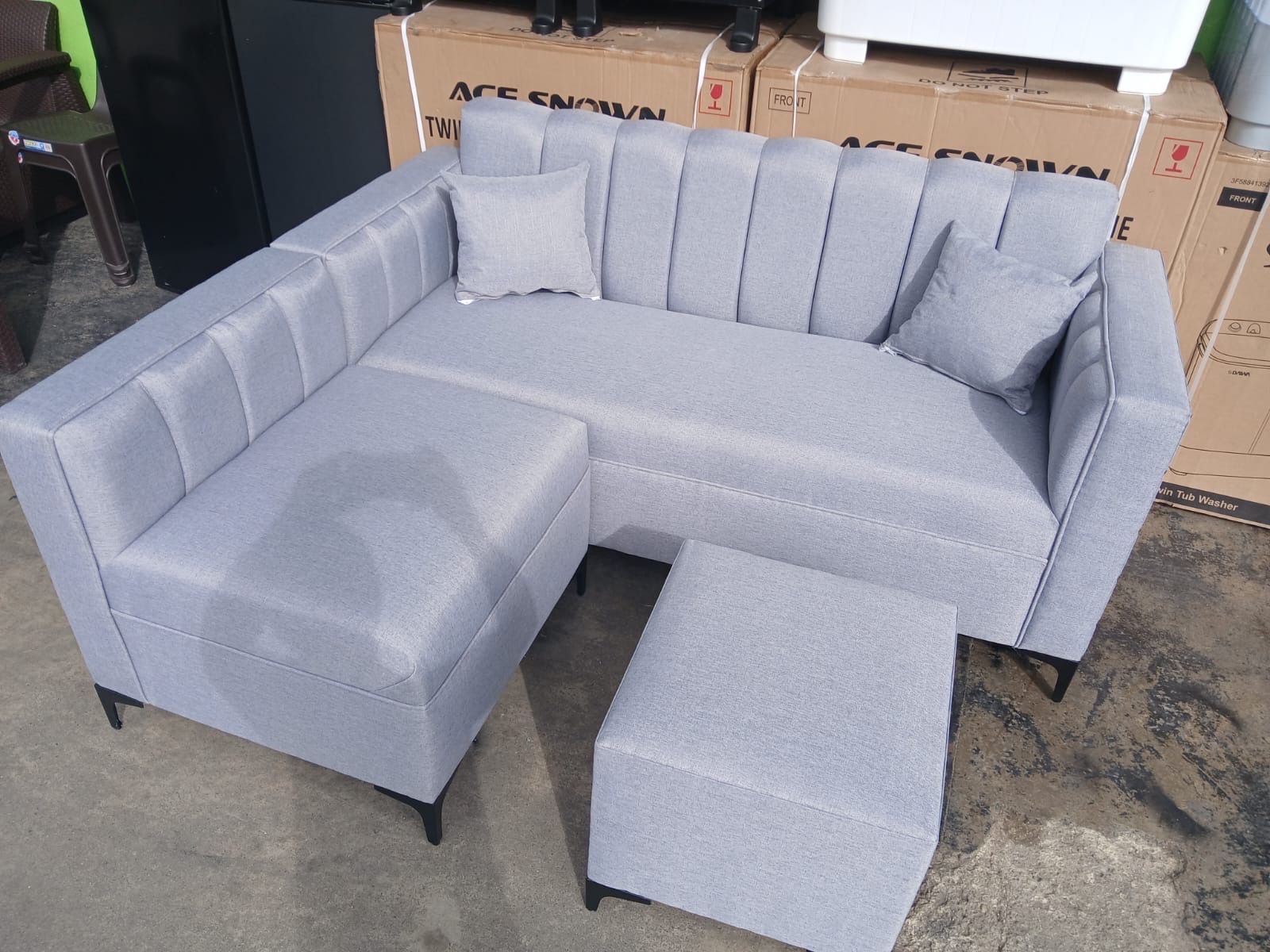 muebles y colchones - Juegi de sala mini L nuevo con garantías 
