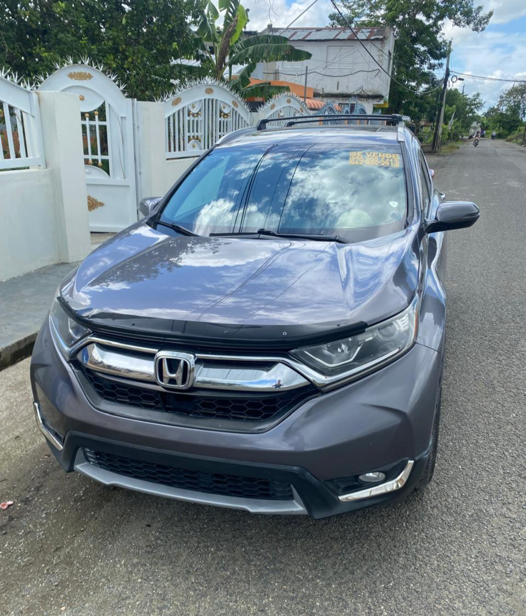 jeepetas y camionetas - Honda CR-V 2018 EX, gris, con 84,000 millas.