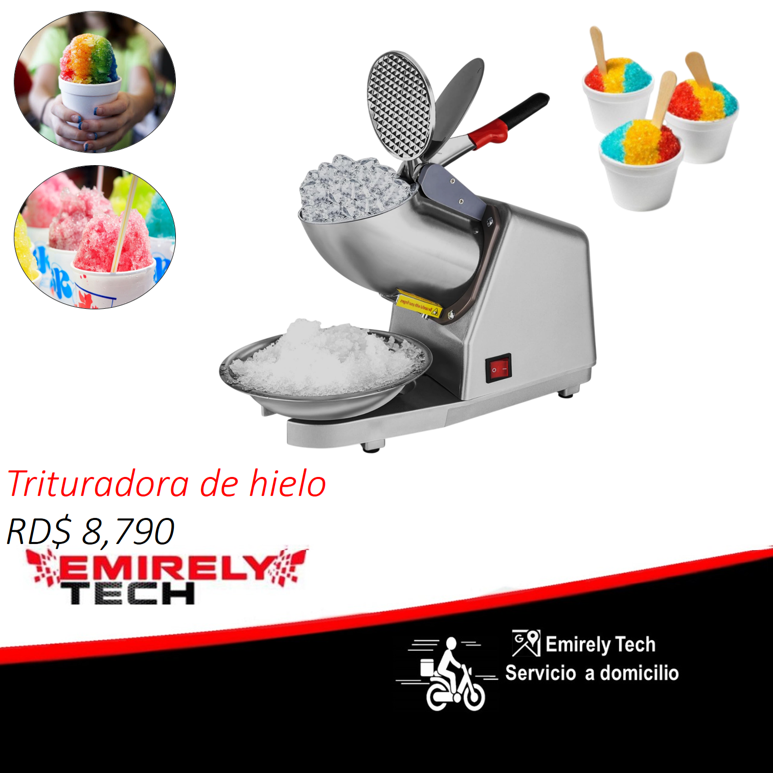 equipos profesionales - Trituradora moledora de hielo helados raspados 0