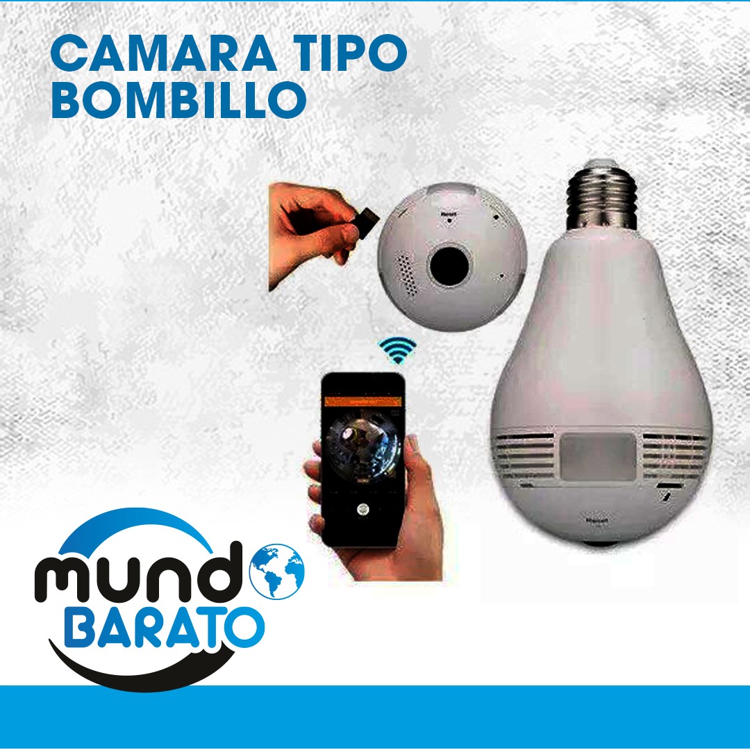 camaras y audio - Camara tipo Bombillo wifi wiifi  1