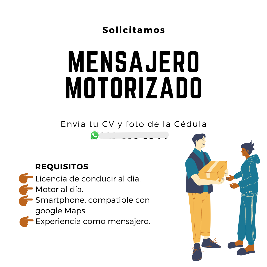 empleos disponibles - SE SOLICITA MENSAJERO 0