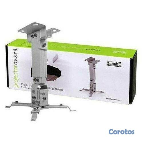 computadoras y laptops - SOPORTE BASE PARA PROYECTOR KLIPX BLANCA DE TECHO DESDE 280MM HASTA 350MM DIAGON 1
