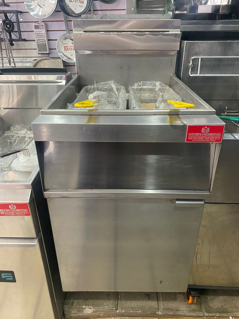 equipos profesionales - Freidora Industrial de 80Lbs 5 Quemadora Hobart
