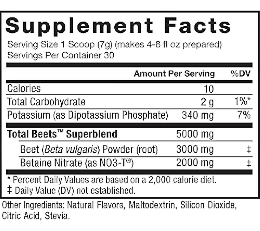 Salud y Equipamiento Médico - Total Beets Drink Mix Superalimento En Polvo Con Nitratos 3