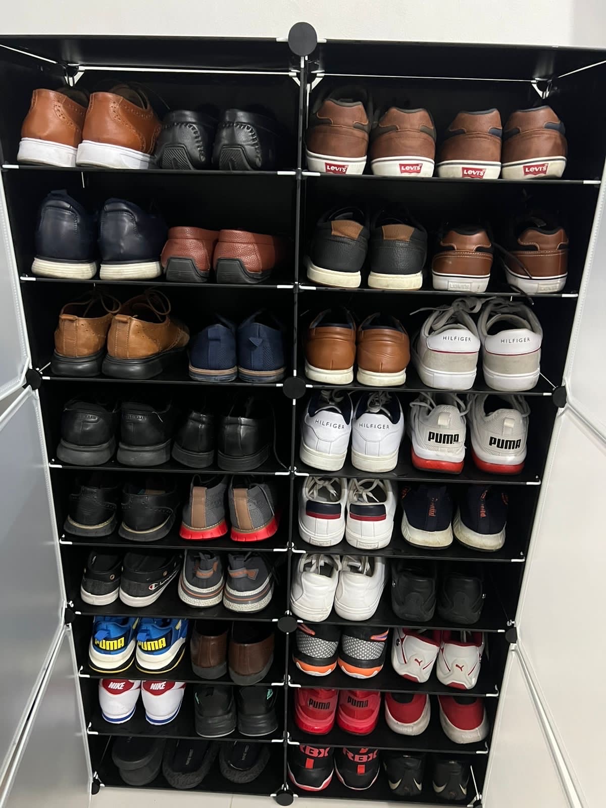 electrodomesticos - Zapatera plástica sintética de 9 niveles con capacidad para 36 pares de calzados 2