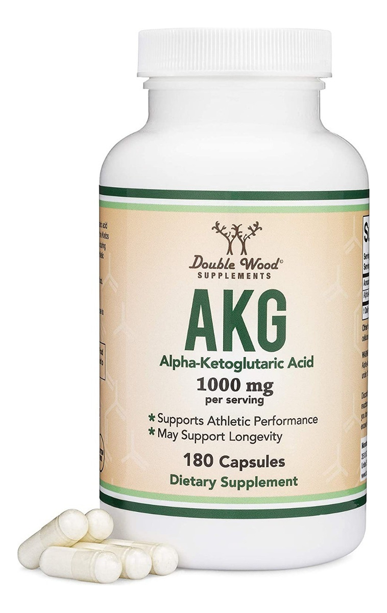 Salud y Equipamiento Médico - Suplemento Akg Acido Alfa Cetoglutarico 1000 Mg 180 Capsula