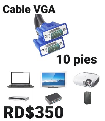 otros electronicos - Cable HDMI y VGA en diferentes tamaños y modelos 1