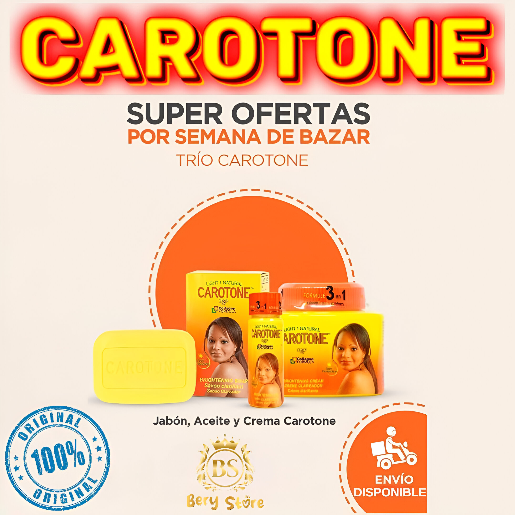 salud y belleza - 🎀 CREMA CAROTONE EN OFERTA | CAROTONE | CREMA BLANQUEADORA | CREMA ACLARADORA | 7