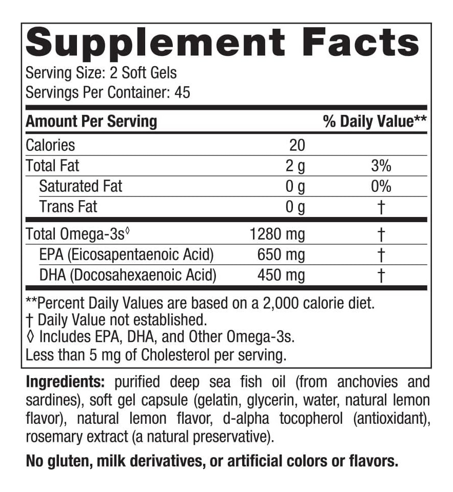 Salud y Equipamiento Médico - Omega 3 1280mg 90 Geles Nordic natural 1