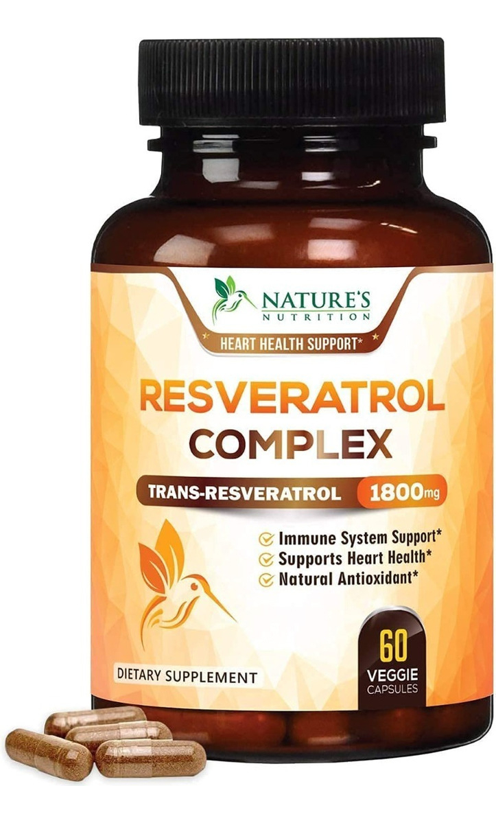 Salud y Equipamiento Médico - Resveratrol 60 Caps 1800mg
