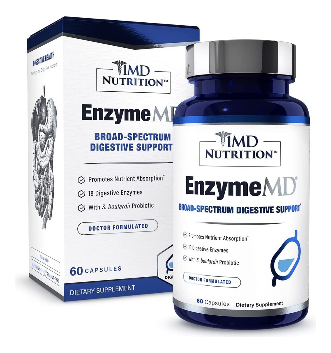 Salud y Equipamiento Médico - Enzimas Digestivas 420 Mg 1md - Un - Unidad A $7597