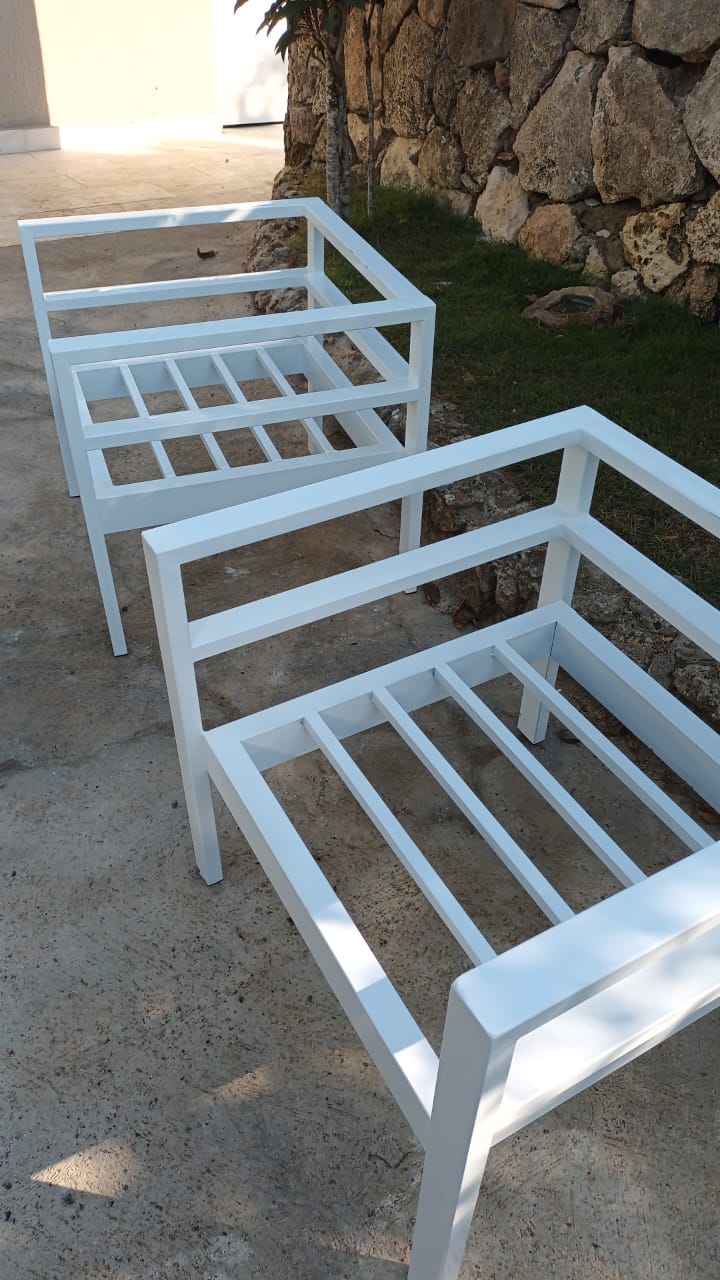 decoración y accesorios - MUEBLES DE TERRAZA EN HIERRO GALVANIZADO 2