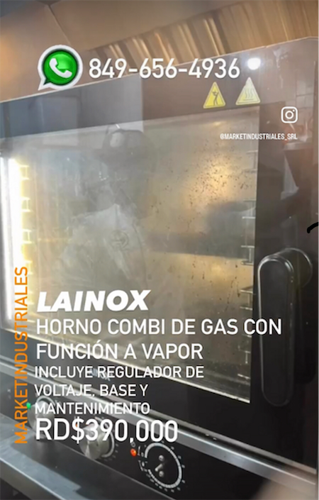 servicios profesionales - LAINOX✅
Horno combi de gas con funcion a vapor 1