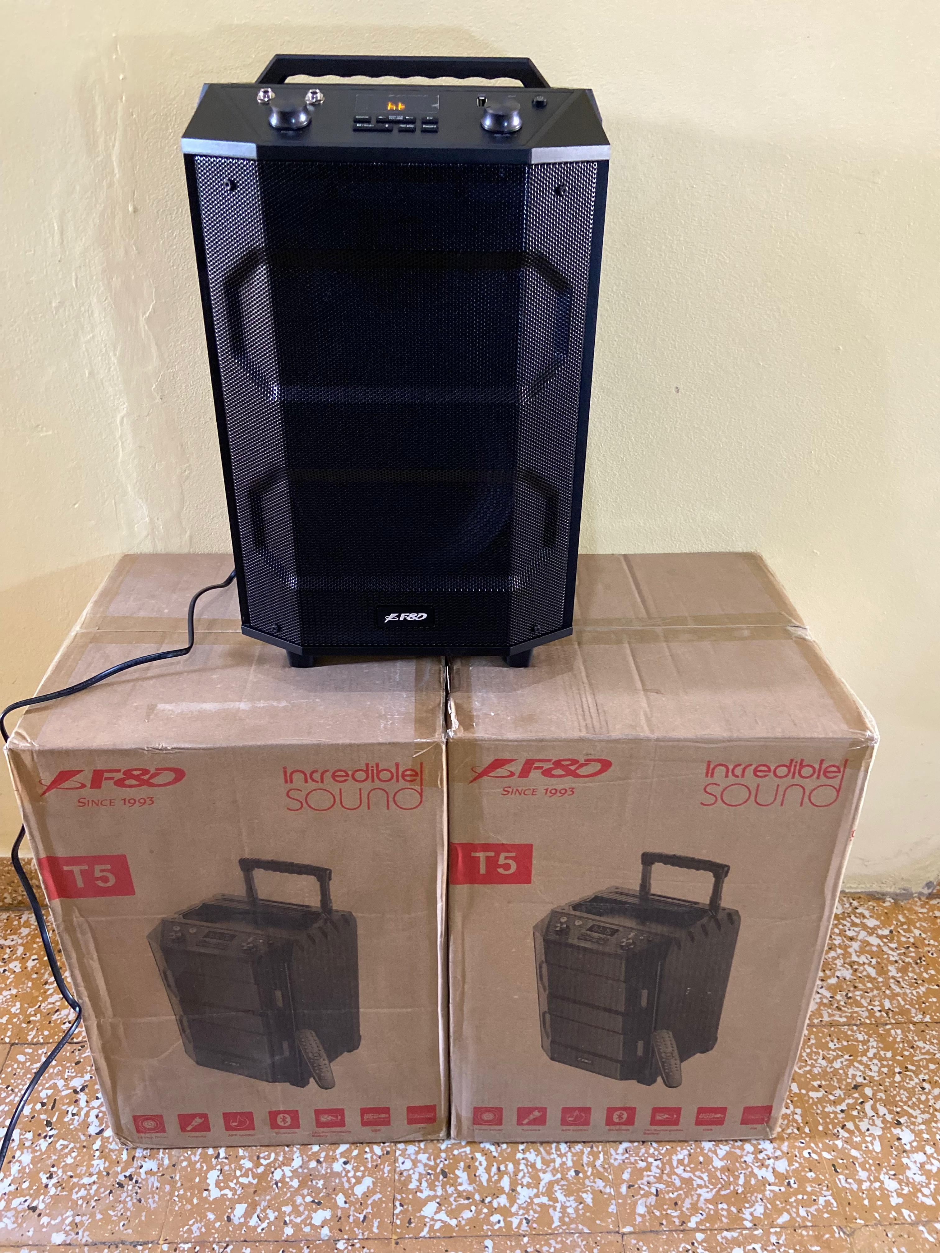 camaras y audio - Bocinas amplificadas Fenda (F&D) 10 pulgadas modelo T5 recargable. 4