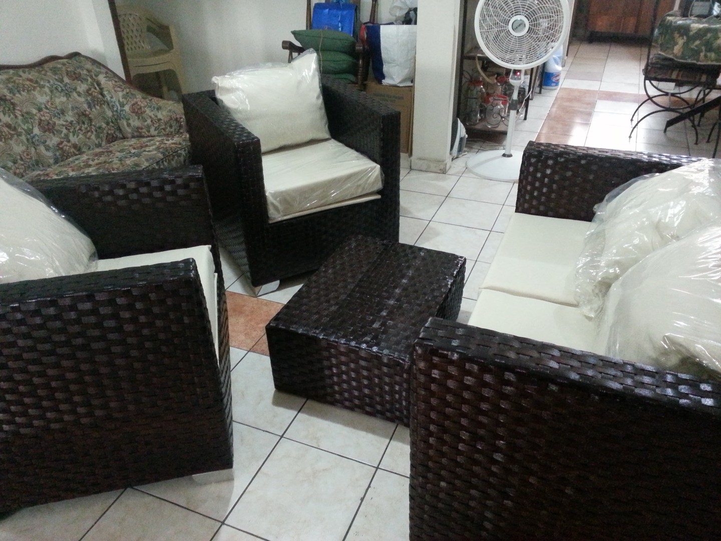 muebles y colchones - Súper Oferta #2 Muebles en Rattan exterior  4 Piezas.
super DESCUENTO 1