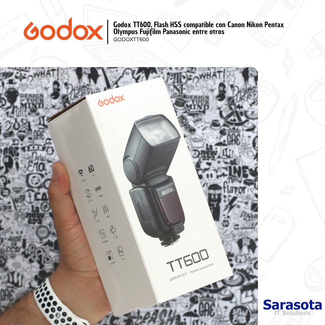 accesorios para electronica - Flash Godox TT600 (Canon, Nikon, entre otras)