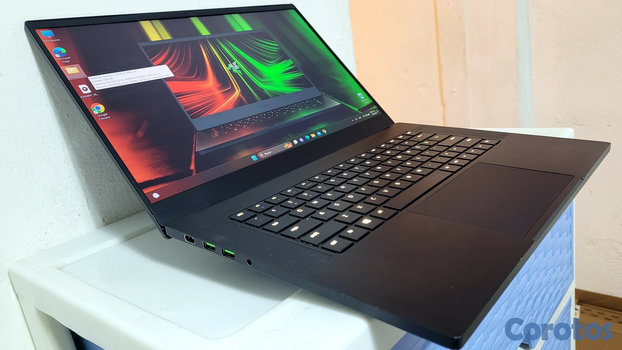 computadoras y laptops - Razer blade 15 Pulg Core i7 8va Ram 16gb ddr4 Disco 1TB SSD nVidea Gtx 1060 6gb  2