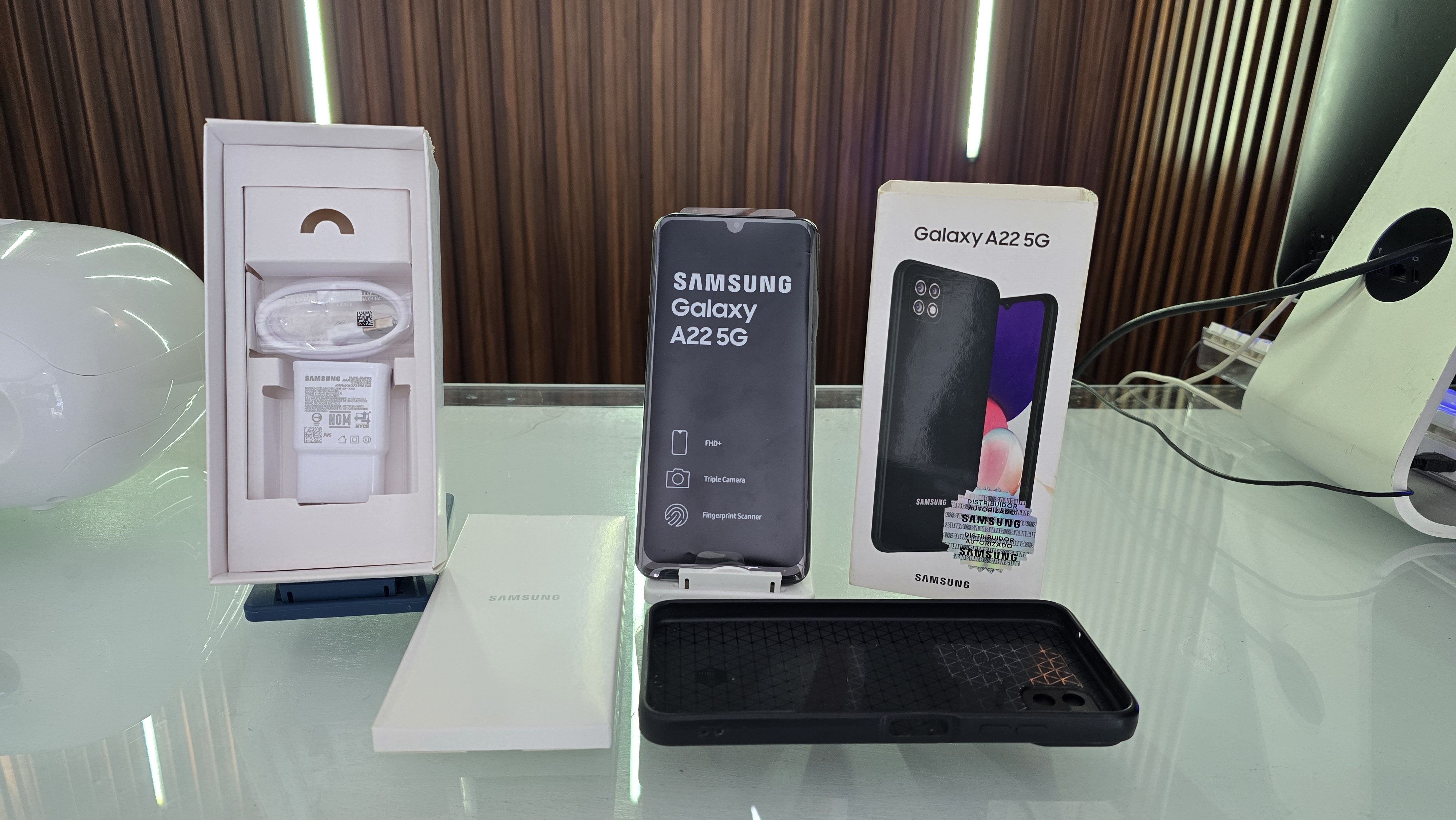 celulares y tabletas - Samsung Galaxy A22 5G 128GB Negro desbloqueado  0