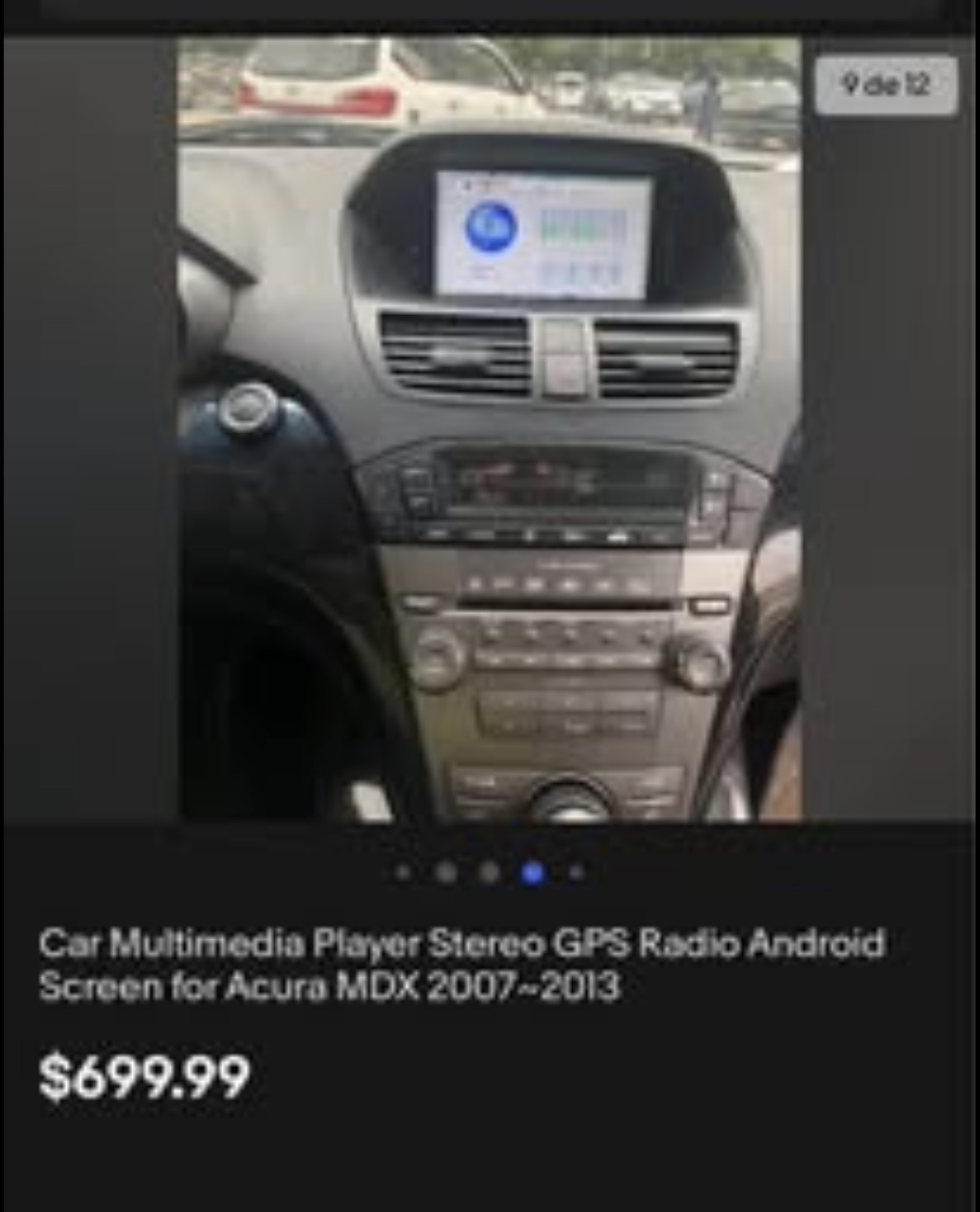 accesorios para vehiculos - Radio Android compatible Acura MDX 2007-2013 5