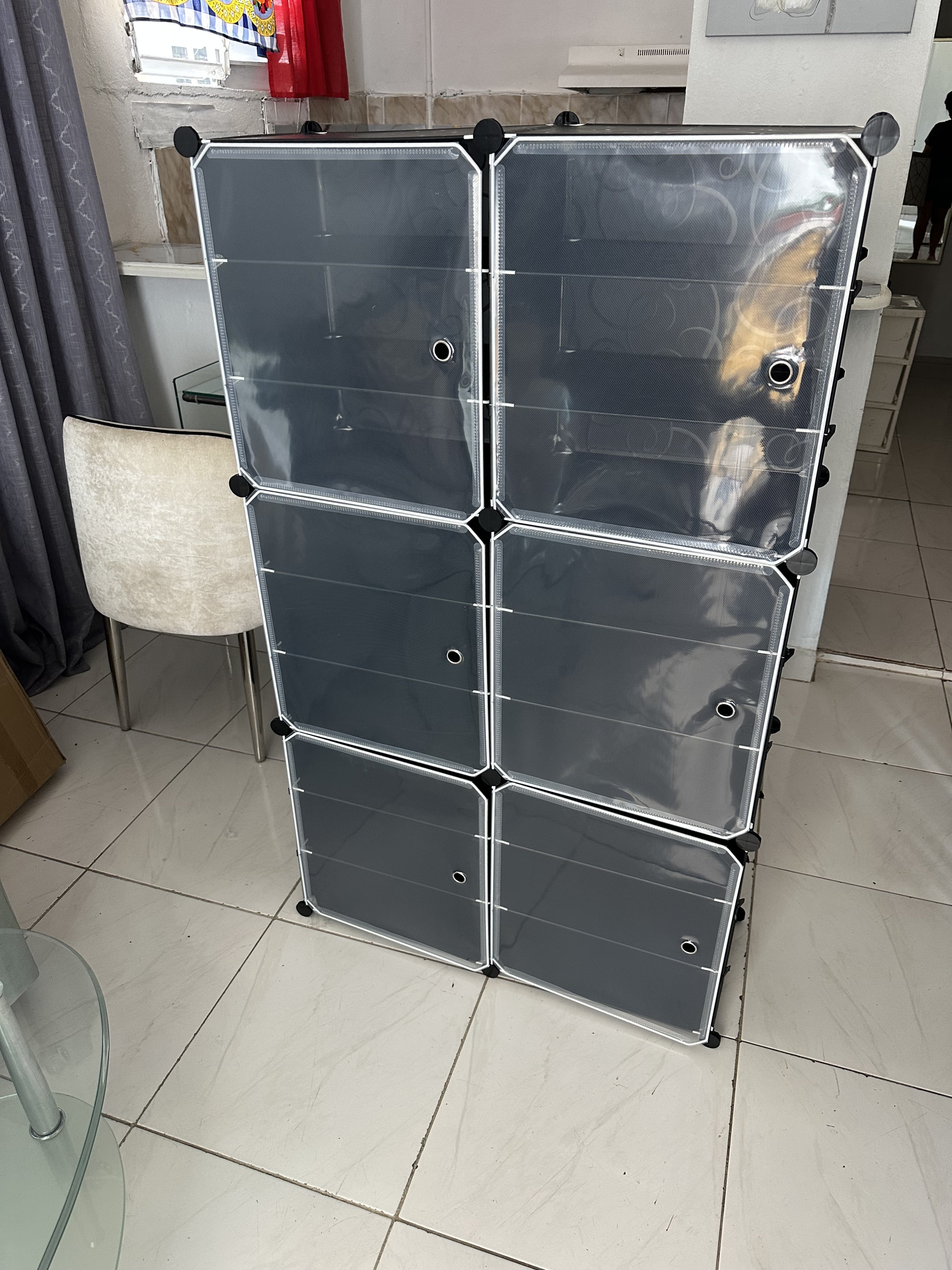 electrodomesticos - Zapatera plástica sintética de 9 niveles con capacidad para 36 pares de calzados 4