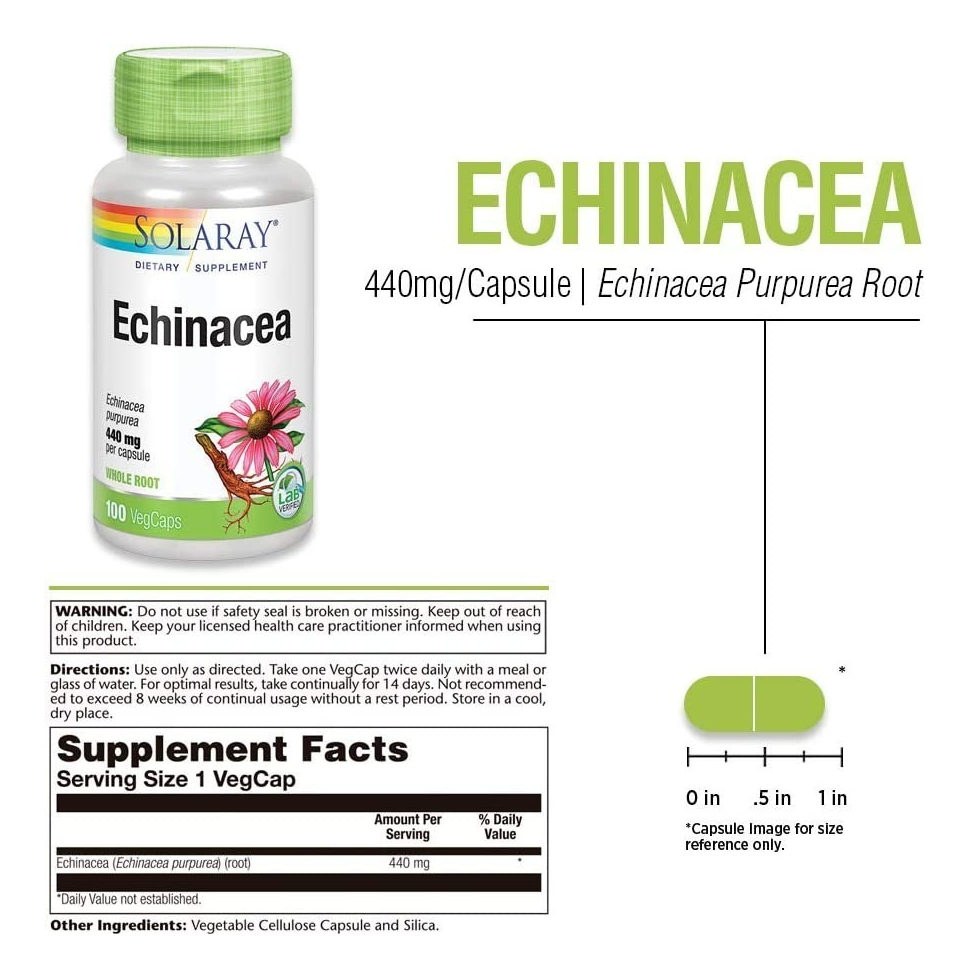 Salud y Equipamiento Médico - Equinacea  440 Mg Solaray - Unidad - Unidad A $2094 1