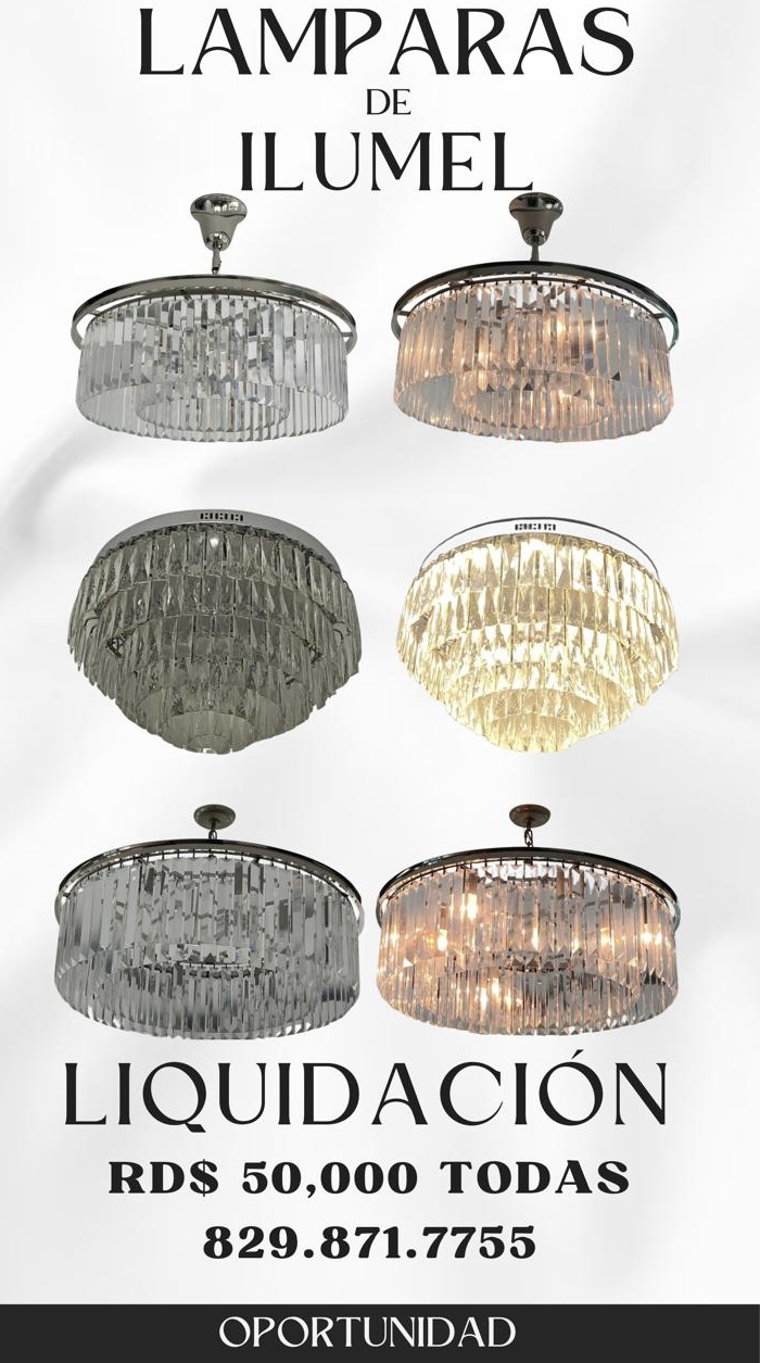 decoración y accesorios - tres lamparas de ilumel 0
