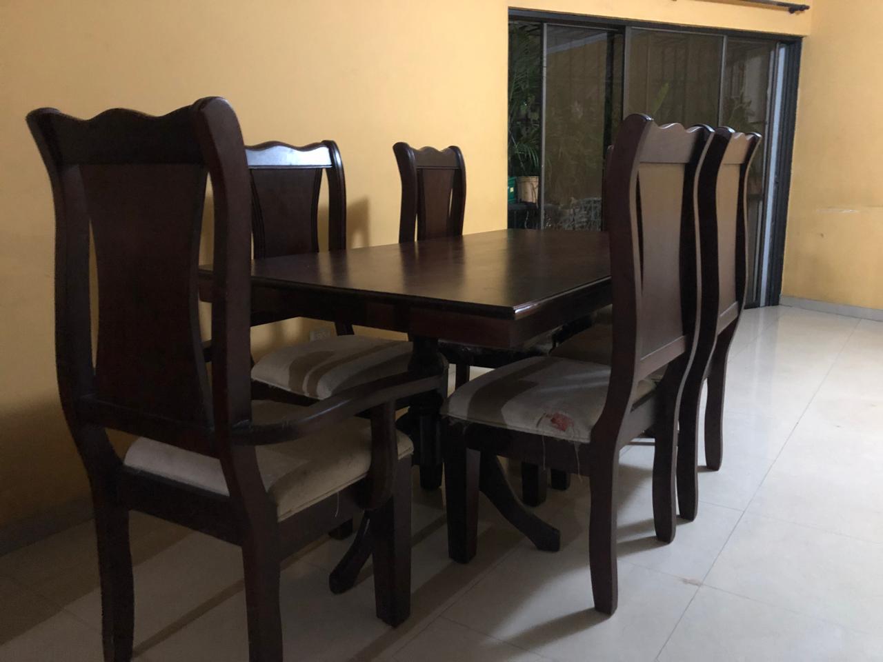muebles y colchones - Comedor 6 sillas Andiroba 1