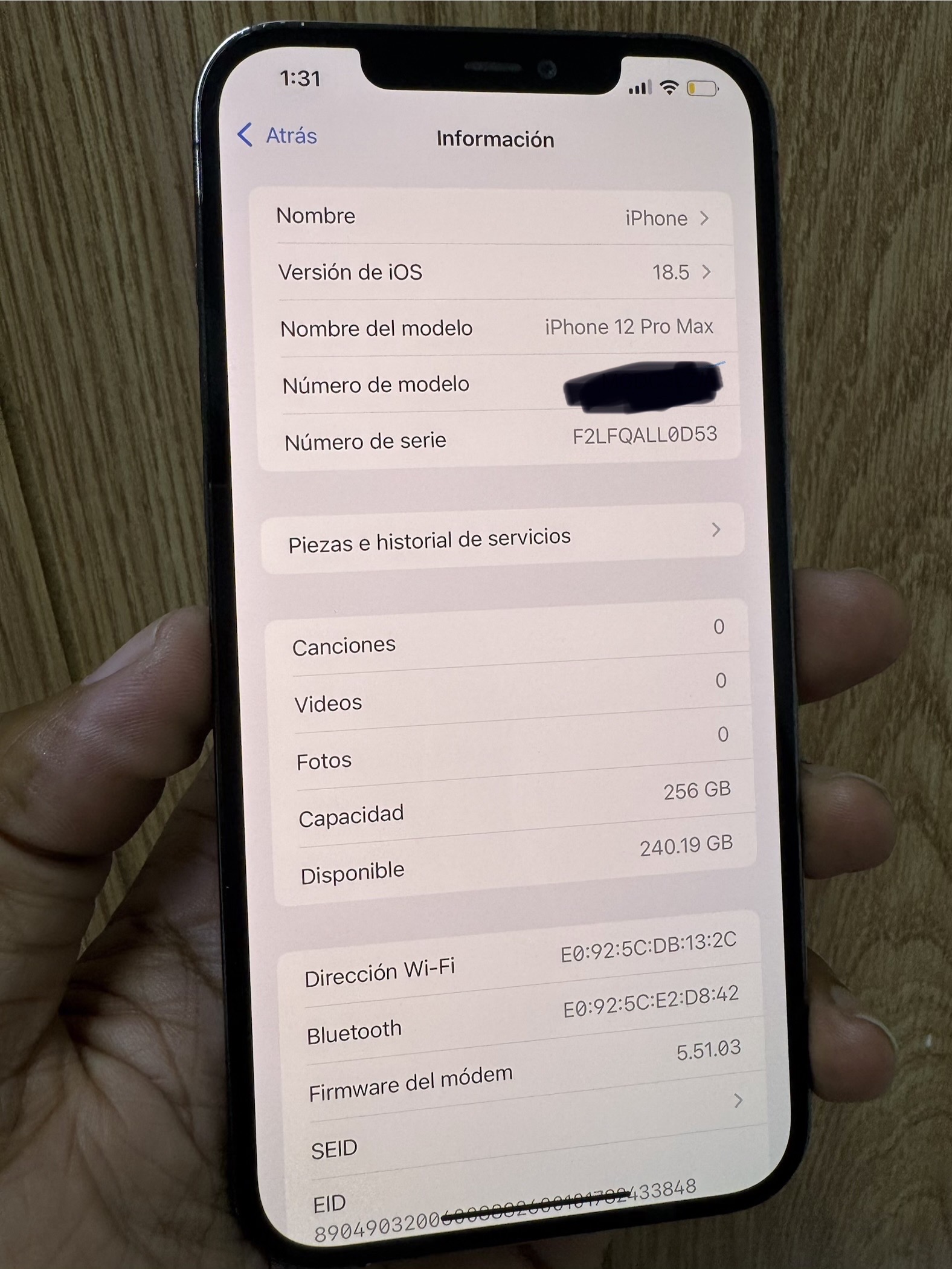 celulares y tabletas - iPhone 12 Pro Max 256GB no Face ID 3