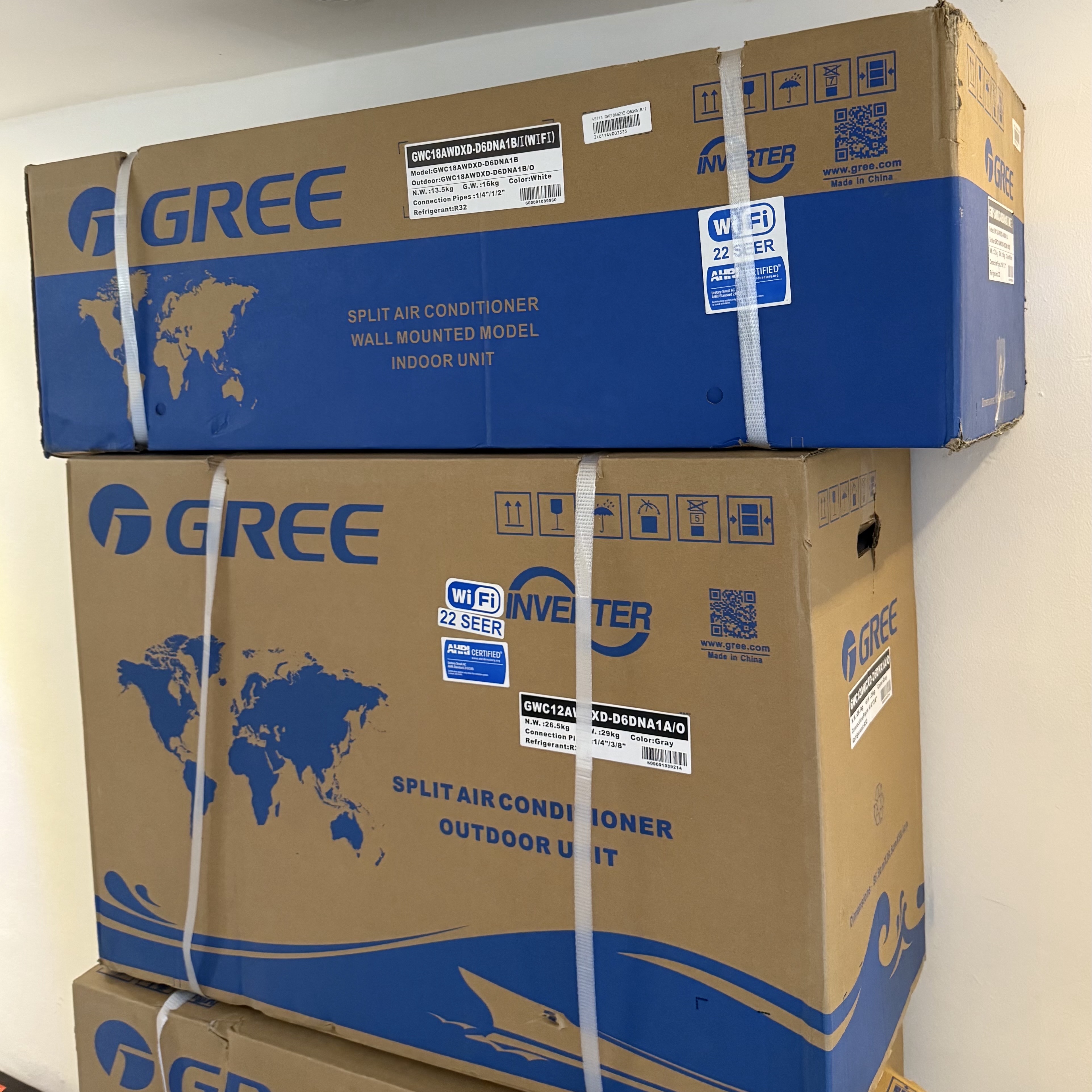 aires acondicionados y abanicos - Aire acondicionado Gree INVERTER 18BTU Eficiencia 20 y 22 NUEVOS SELLADOS  0